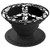 Black White Love Peace Happiness Collapsible Pop Out Mount - PopSockets Grip and Stand for Phones and Tablets