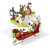 Hallmark Boxed Holiday Cards, Reindeer in Sleigh (16 Cards with 17 Designed Envelopes)