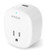 WiFi Smart Plug, HUGOAI Smart Mini Outlet, Voice Control with Alexa & Google Home, Timer Function, Remote Control with USB, UL Listed