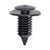 Lantee 100 Pcs Black Nylon Trim Panel Retainer Clips for Ford N805155-S 1985 - On