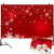 Mehofoto Christmas Backdrop Red White Snowflake Background for Photo 7x5ft Christmas Party Banner Decor Winter Photo Booth Backdrop