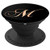 Letter M Pop Socket Elegant Script Monogram Initial M - PopSockets Grip and Stand for Phones and Tablets