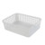 Ramddy Plastic Storage Baskets, Classroom Basket Organizer, 6 Packs (White, Grey)