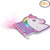 SRENTA 3.5" Unicorn Notebooks with Feather Pens for Themed Parties and Party Favors Giveaways, Pack of 12