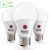 Sunco Lighting 3 Pack A19 LED Bulb with Dusk-to-Dawn, 9W=60W, 800 LM, 4000K Cool White, Auto On/Off Photocell Sensor - UL