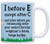 Funny Grammar Mugs I Before E Except After C and Weird Beige Heiffer Gift Coffee Mug Tea Cup Cow