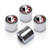 NCAA Florida State Seminoles Metal Tire Valve Stem Caps, 4-Pack