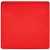 Creative Converting 6 Count Trendware Plastic Serving Trays, Translucent Red, Square - 173419