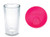 Tervis Clear & Colorful 16oz Clear Tumbler with Tervis Neon Pink 16oz Travel Lid