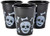 Bulk Pack Halloween Plastic Cups | 50 16 Oz Spooky Black and White Skull and Bone Design | Disposable Party Cups For Halloween Party Supplies Mega Party Pack of 50 Cups
