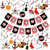 Pirate Birthday Party Decorations Kits, Pirate Hanging Swirl Decoration and Pirate Happy Birthday Banner Garland for Pirate Themed Birthday Celebrations Baby Shower Party Supplies