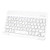 JUQITECH Bluetooth Keyboard for iPad 10.5 9.7 iPad Pro iPad Air/Mini, Universal Rechargeable Wireless Tablet Keyboard for iOS Android Windows Mac Tablet Smartphone Bluetooth Enabled Devices, White