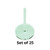 LITKO Acrylic Flight Stands, 25mm Circle, 3mm Clear, 1.5 inch Peg (25)