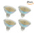 JKLcom MR16 LED Light Bulb 4 Pack,5W 12V MR16 GU5.3 Base Warm White Not dimmable LED Bulbs LED Spotlight bulbs for Accent Track Lighting,50W Halogen Equivalent