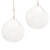 SWISSELITE Biloba Glass Hanging Orbs, Glass Plant Terrariums/Glass Hanging Candle Holder Set of 2 pcs (4.92 inches/2Pcs)