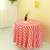 Zdada Red and White Check Table Cover Faric Checker Table Cloth Polyester Tablecloth Grid Linen-72inch Round
