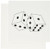 3dRose Black and White Die - Dice with White Background - Greeting Cards, 6 x 6 inches, set of 6 (gc_39695_1)