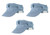 Beistle S60716AZ3, 3 Piece Train Engineer Hats, Adjustable (Blue/White)