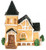 Falcon Miniatures Dollhouse Miniature Manor House in Resin