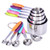 Measuring Cups and Spoons Set-10 Piece, Stainless Steel Measuring Cups and Spoons Set, Including 5 Piece Measuring Cups and 5 Piece Measuring Spoons for Dry and Liquid Ingredient