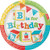 Creative Converting 329331 ABC Birthday 96-Count Sturdy Style Dinner Paper Plates