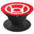 Green Lantern Blackest Night Red Lantern Logo PopSockets Grip and Stand for Phones and Tablets