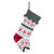 Kurt Adler Kurt S. Adler 20" Snowflake Pattern Red/Green/White Knit Pompoms Stocking
