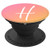 Pink Orange Yellow Ombre Letter H Monogram Initial H - PopSockets Grip and Stand for Phones and Tablets