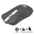 Uiosmuph G9 Wireless Bluetooth Mouse, Dual Mode Slim Bluetooth 4.0 Mouse 2.4G Wireless Silent Mouse, Rechargeable Portable Optical Wireless Mouse with Bluetooth and USB Receiver (Grey)