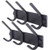 WEBI Coat Rack Wall Mounted,3 Coat Hooks for Hanging Coats,Heavy Duty Metal Hook Rack Hook Rail Wall Coat Rack with Hooks Coat Hanger Wall Mount for Clothes Entryway Jacket,Black,2 Packs