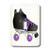3dRose lsp_35465_1 Skating Gifts Black and Purple Roller Skate Single Toggle Switch