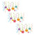 amscan Luau Party Hanging Swirl Decorating Kit (Pack of 3)