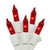 Vickerman Set of 100 Red Mini Christmas Lights - White Wire