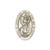 bliss Antique Silver Tone St. Christopher Visor Clip