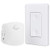 DEWENWILS Wireless Outlet Wall Switch, Remote Control Light Switch and Receiver, 15A/1875W, 100 FT Range, Programmable, Low Profile Side Plug, White
