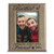 BELLA BUSTA -Brothers Picture Frame- Engraved Leather Picture Frame (4"x 6" Vertical)