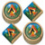 Camping Party Dinner Plates and Napkin Set with Campfire Design - Serves 16