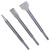 YaeTek SDS-plus Chisel Set, Rotary Hammer Bits Set - 3 PCS Including Point Chisel, Flat Chisel, Cranked Chisel for Masonry and Concrete Demolition