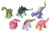 Kid Galaxy Preschool Baby Dinosaur Figures. T Rex, Triceratops, Stegosaurus, Brachiosaurus, Ankylosaurus, Minmi Toy Playset