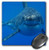 3dRose LLC 8 x 8 x 0.25 Inches Mouse Pad, Underwater Great White Shark Smiling Shark (mp_108355_1)