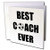 3dRose Best Soccer Coach Ever - Greeting Cards, 6" x 6", Set of 6 (gc_237373_1)