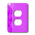 3dRose lsp_36832_6"Christmas Purple Background With Snowflakes" 2 Plug Outlet Cover