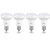 R14 LED Bulb E17 Intermediate Base Mini Reflector, 3W Led Bulb - 25 Watt Incandescent Equivalent, 300 Lumens, R14 E17 LED Light Bulb Non-dimmable 2700K Warm White 4 Pack