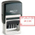 MaxMark Office Date Stamp with Paid Self Inking Date Stamp - RED Ink