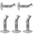VideoSecu 5 Studio Speaker Wall Ceiling Mount Bracket Holder BS5 (White, 5 Pack)