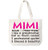 Mimi Definition Canvas Tote Bag Grandma Gift Idea for Mimi Book Bag
