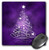 3dRose LLC 8 x 8 x 0.25 Inches Mouse Pad, Sparkling Christmas Tree on Purple (mp_128256_1)