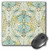 3dRose Mouse Pad Intricate Oranate Blue Pink Yellow Abstract Vintage Art Nouveau - 8 by 8-Inches (mp_113416_1)