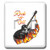3dRose lsp_164882_2 Cool Music Rock and Roll Guitar with Flames Double Toggle Switch