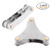 2 Pack Thread Pitch Gauge Stainless Steel Screw Pitch Measuring Tool (One America SAE Type and One Metric&Inch Type)